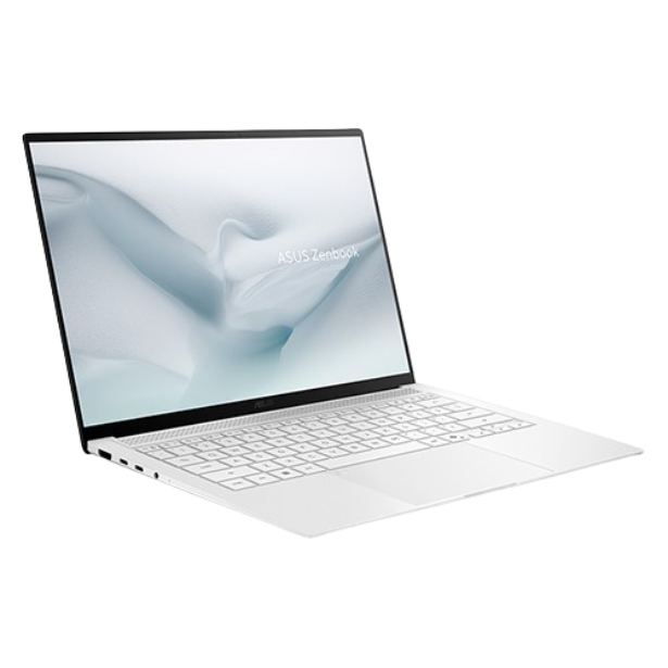 Laptop ASUS UX5406A U9-386H/32GB/512GB/14.0 3K_OLED_120Hz/WF7/BT6.0/4C77/W11SL/OFFICE/2Y/TRẮNG UX5406AA-SU415WS