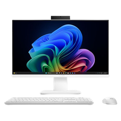 Máy tính để bàn ASUS AIO PM640KA PM640KA-WPC035W Ryzen AI 5 330/16GD5/512G-SSD/23.8FHD/WF6/BT/WL_KB & M/W11H/TRẮNG