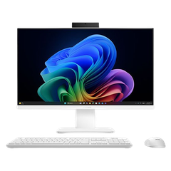 Máy tính để bàn ASUS AIO PM640KA PM640KA-WPD016W Ryzen AI 5 330/16GD5/512G-SSD/23.8FHD/T/CAM/MIC/WF6/BT/WL_KB & M/W11H/TRẮNG