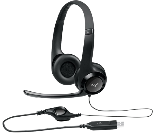 Tai nghe Logitech H390 USB Black 981-000485