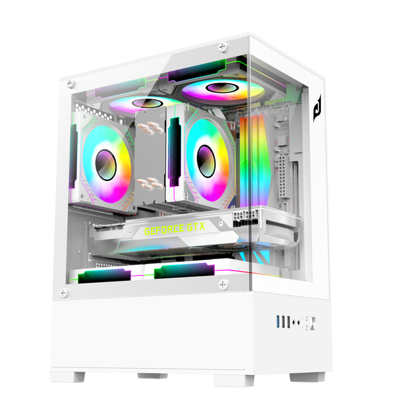 Vỏ máy tính Case EDRA ECS1303 White/Mid Tower