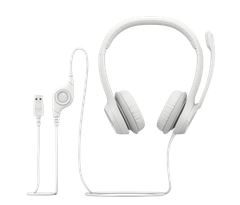Tai nghe máy tính Logitech H390 off-white 981-001287