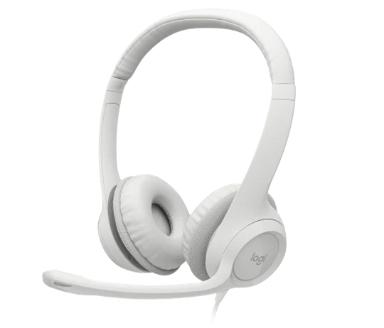 Tai nghe máy tính Logitech H390 off-white 981-001287