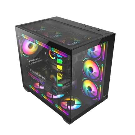 Vỏ máy tính Case Huntkey S980 Tornado White/Black
