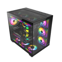 Vỏ máy tính Case Huntkey S980 Tornado White/Black