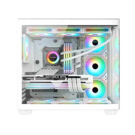 Vỏ máy tính Case Huntkey S980 Tornado White/Black