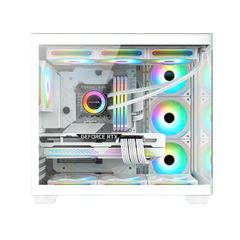 Vỏ máy tính Case Huntkey S980 Tornado White/Black