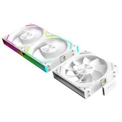 Fan Case Leopard V2RS ARGB - White | Bộ 3 fan, gió ngược, ghép nối không dây