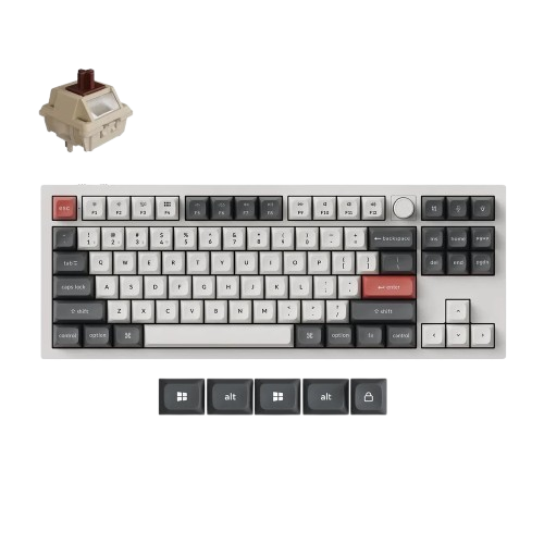 Bàn phím Keychron Q3 Ultra 8K Brown Switch - White (Q3U-P3)