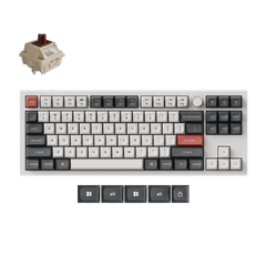 Bàn phím Keychron Q3 Ultra 8K Brown Switch - White (Q3U-P3)