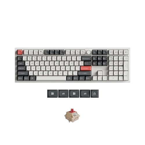 Bàn phím cơ Keychron Q6 Ultra Q6U-P1 Red Switch Shell White