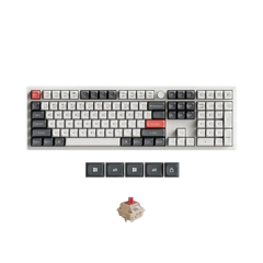 Bàn phím cơ Keychron Q6 Ultra Q6U-P1 Red Switch Shell White