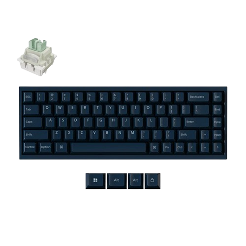 Bàn phím cơ Keychron Q16 HE 8K Q16HW-J1 Lime Magnetic Switch Xanh Navy
