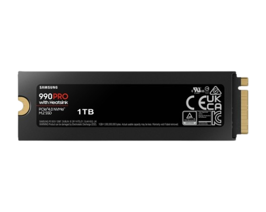 Ổ cứng SSD Samsung 990 PRO 1TB Heatsink NVMe M.2 SSD (MZ-V9P1T0CW)