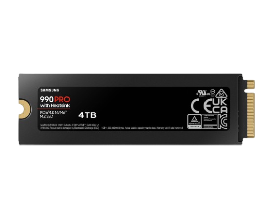 Ổ cứng SSD Samsung 990 PRO 4TB Heatsink M.2 NVMe (MZ-V9P4T0CW)