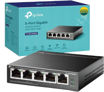 Switch TP-Link Gigabit 5 cổng (có 4 cổng PoE+) TL-SG1005LP