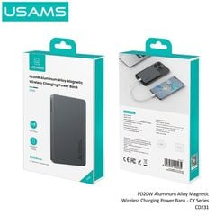 Pin sạc dự phòng USAMS CD231 5000mAh 20W (15W Wireless Charging)
