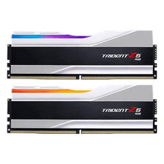 Ram GSkill Trident Z5 RGB Silver 32G | 16x2, DDR5, 5200MHz 40 F5-5200J4040A16GX2-TZ5RS