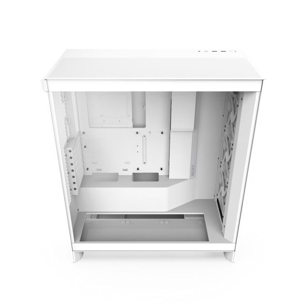 Thùng máy NZXT H7 Flow 2024 - White | kèm sẵn 3 fan F120Q (CM-H72FW-01)