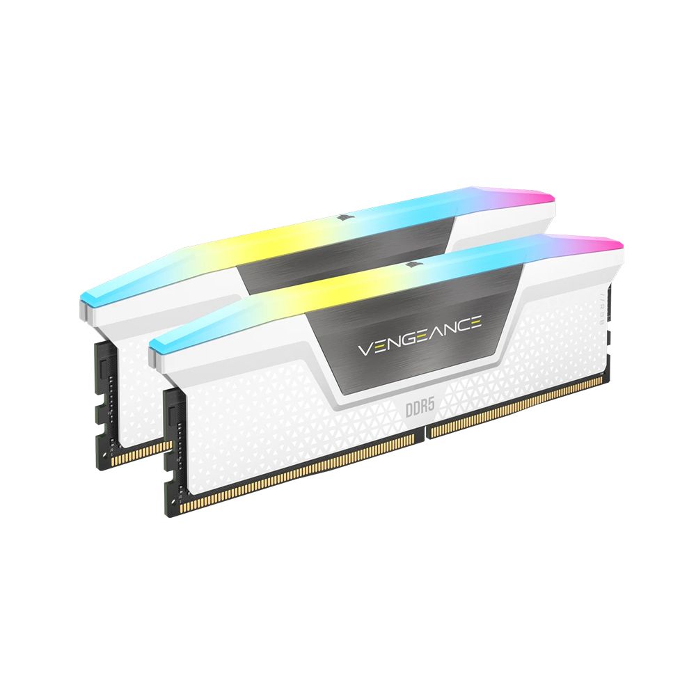 Ram Corsair Vengeance RGB 64GB | 32GB x 2, DDR5, 5200MHz (CMH64GX5M2B5200C40W)