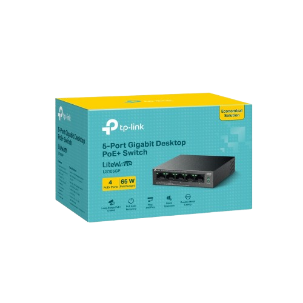 Switch TP-Link LiteWave Gigabit 5 cổng (với 4 cổng PoE+) LS105GP