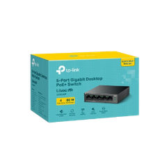 Switch TP-Link LiteWave Gigabit 5 cổng (với 4 cổng PoE+) LS105GP