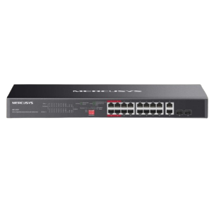 Switch Mercusys 20 cổng gắn tủ rack với 16 cổng PoE+MS120GP