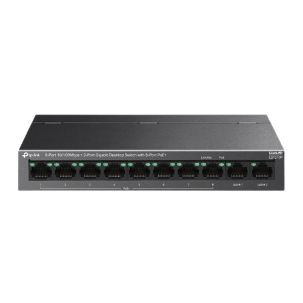 Switch TP-Link 8 Cổng 10/100 Mbps + 2 Cổng Gigabit (với 8 Cổng PoE+) LS1210P