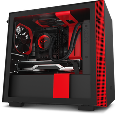 Thùng máy NZXT H210i - Đen đỏ | Mini ITX, nhập khẩu (CA-H210i-W1)