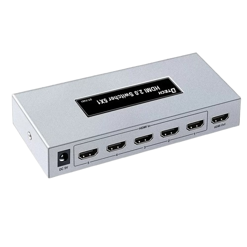 Bộ gộp HDMI 5 vào 1 ra DTECH DT-7451 (HDMI 2.0)