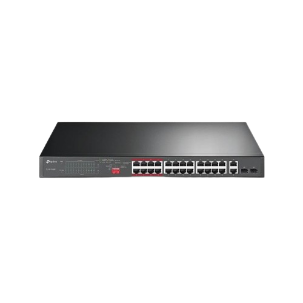 Switch TP-Link Rackmount 16 Cổng 10/100 Mbps + (2 Cổng Gigabit với 16 Cổng PoE+) TL-SL1218MP