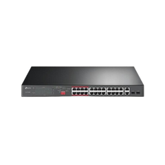 Switch TP-Link Rackmount 16 Cổng 10/100 Mbps + (2 Cổng Gigabit với 16 Cổng PoE+) TL-SL1218MP