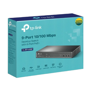 Switch TP-Link 9 Cổng 10/100 Mbps (với 8 Cổng PoE+) TL-SF1009P