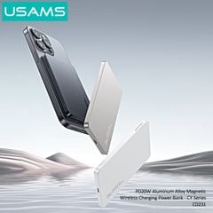 Pin sạc dự phòng USAMS CD231 5000mAh 20W (15W Wireless Charging)