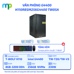 PC T-WOLF Văn Phòng Intel G4400/H110/8GB/SSD 256GB/230W H110R8SM256G4400 TW05A