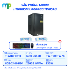 PC T-WOLF Văn Phòng Intel G4400/H110/8GB/SSD 256GB/230W H110R8SM256G4400 TW05AB
