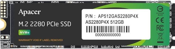 Ổ cứng SSD Apacer AS2280P4X M.2 PCIe Gen 3 x 4 512GB AP512GAS2280P4X-1