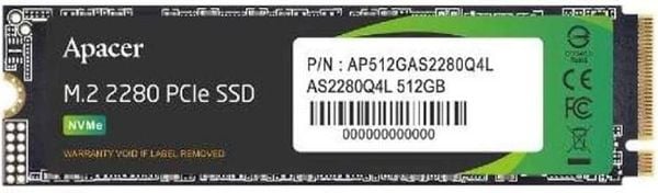 Ổ cứng SSD Apacer AS2280Q4L M.2 PCIe Gen 4 x 4 512GB AP512GAS2280Q4L-1