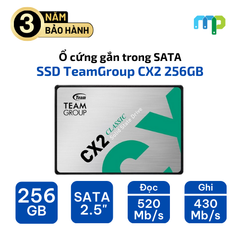 Ổ cứng gắn trong SSD TeamGroup CX2 256GB 2.5