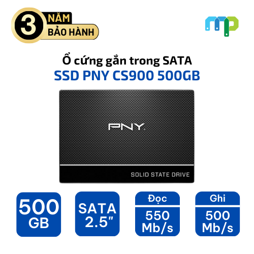 Ổ cứng SSD PNY SSD CS900 500GB 2.5