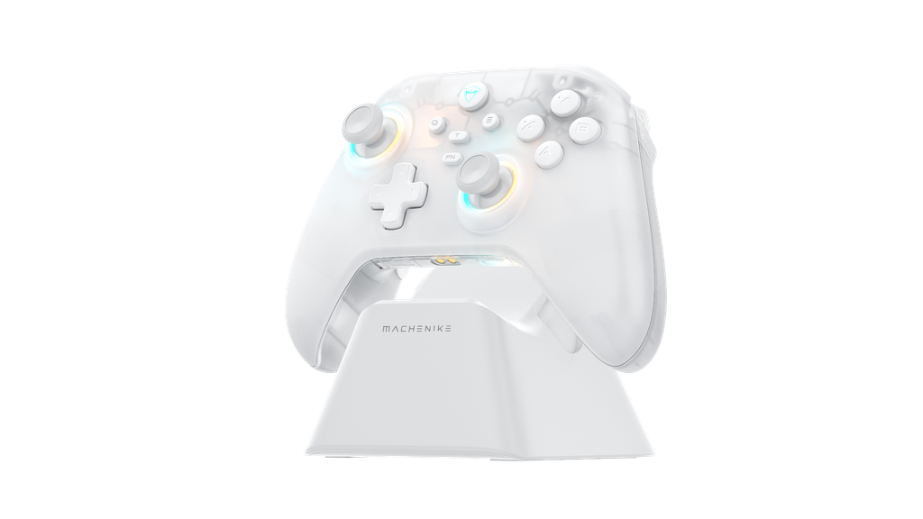 Tay game Machenike G3 v2 - Trắng | Tri-mode, kèm dock sạc