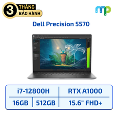 Laptop Dell Precision 5570 I7-12800H/16GB/SSD 512GB/RTX A1000/15.6