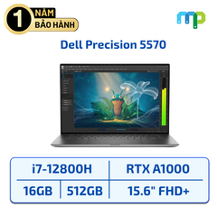 Laptop Dell Precision 5570 I7-12800H/16GB/SSD 512GB/RTX A1000/15.6