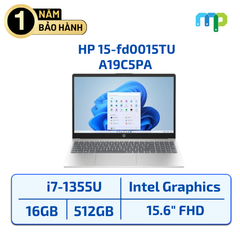 Laptop HP 15-fd0015TU I7-1355U/16GB/512GSSD/15.6''FHD/W11SL/Vàng A19C5PA
