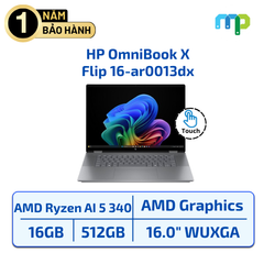 Laptop HP OmniBook X Flip 16-ar0013dx Ryzen AI 5-340/16GB/SSD 512GB/16.0