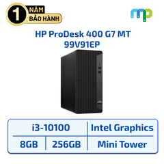 Máy bộ HP ProDesk 400 G7 MT I3-10100/8GB/SSD 256GB/WLax/BT/KM/W11SL 99V91EP