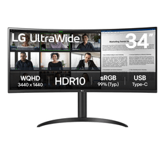 Màn hình LG Ultrawide 2K 34WR55QK-B.ATV 34 inch/WQHD/VA/100Hz/ 1ms/ USB-C/ chân CTH/ cong