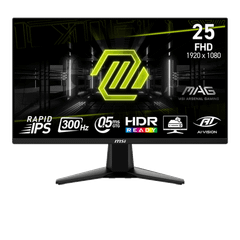 Màn hình Gaming MSI MAG 255XF | 25 inch, Full HD, Rapid IPS, 300Hz, 0.5ms, phẳng