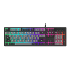 Bàn phím cơ có dây Dare-U EK104 Gray - Black | 2 sides RGB strip/ Multi-Led/ PBT/ Dream Switch