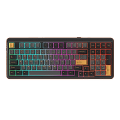 Bàn phím cơ Dare-U EK98 Pro Black - Golden | Wireless Triple Mode, Gasket Mount, RGB, Cloud (Linear) Switch
